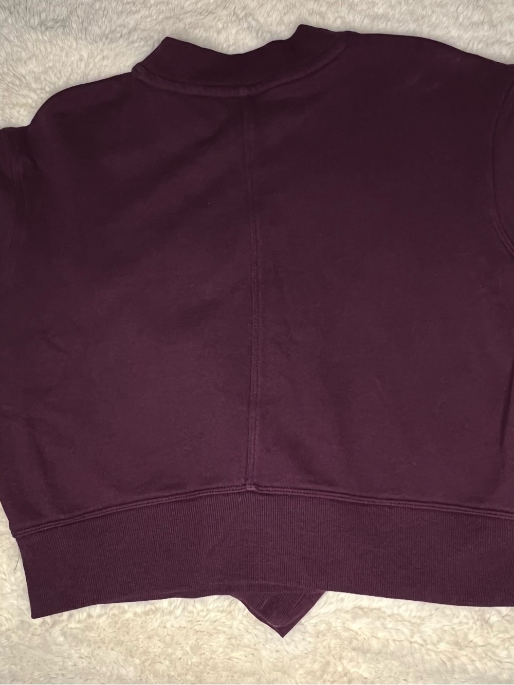 Calvin Klein Performance Logo Relaxed Sweatshirt Burgundy Purple Size Medium - Picture 3 of 5